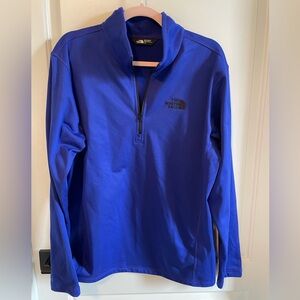 The North Face Men’s Blue Quarter-Zip Pullover Size L Like New!